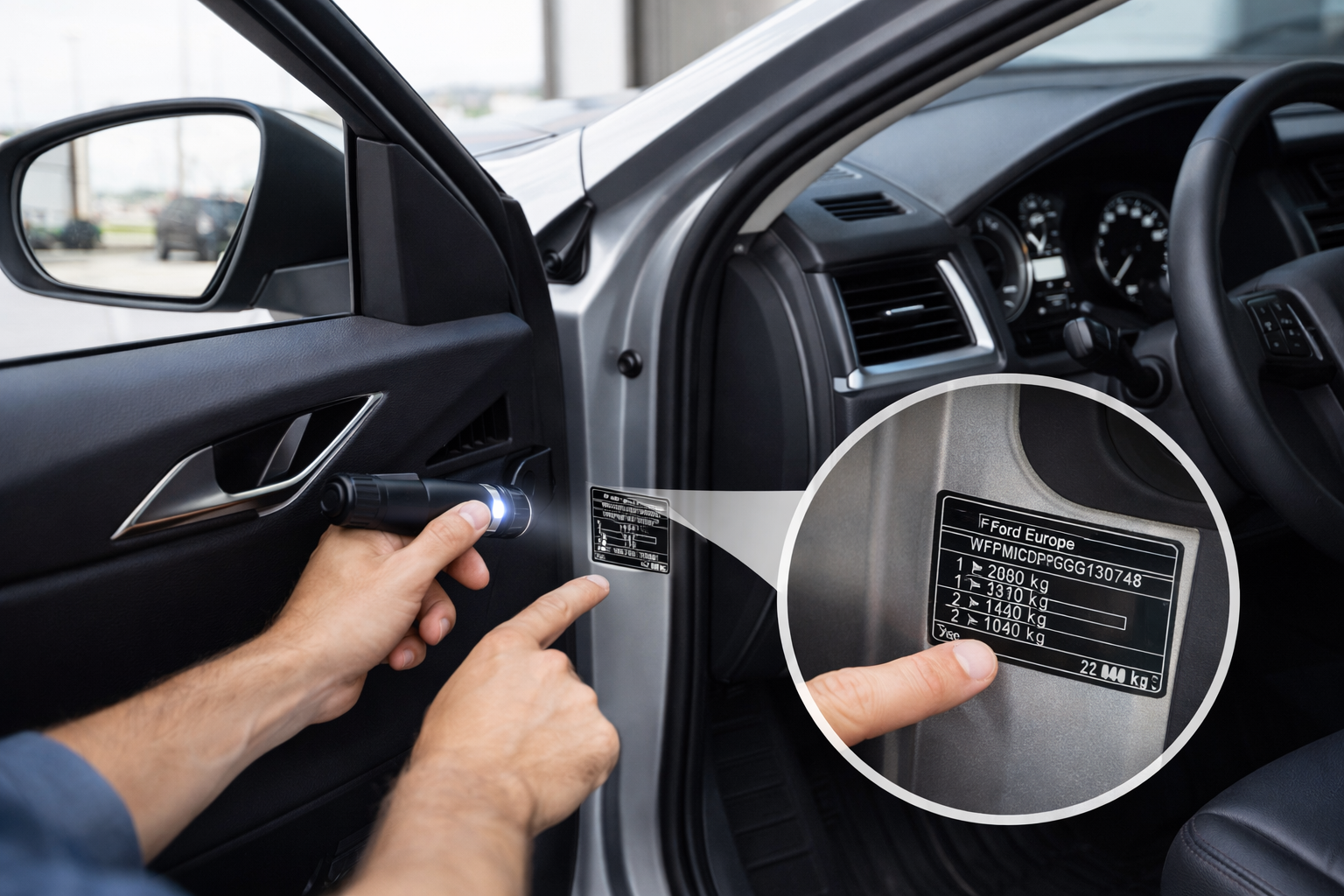 vérification de véhicule avant achat VIN plaque constructeur frappe à froid